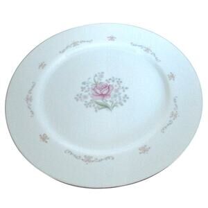 Crestwood China 1078 Pink Rose Flower Dessert Plates Japan Set Of 4